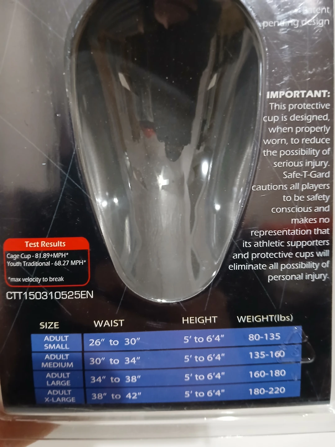 SafetGard Elite Performance Cage Cup Adult Protective Gear - photo 2