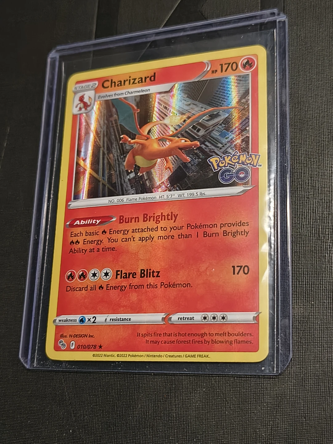 Pokemon TCG Card - Charizard (Pokemon GO Set)
