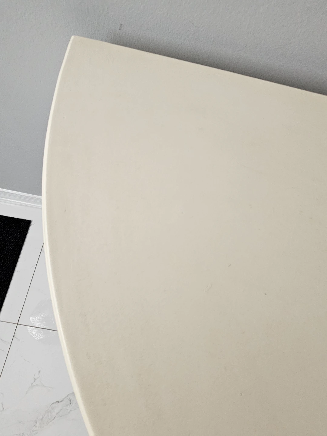 White Demi Lune Console Table - photo 5