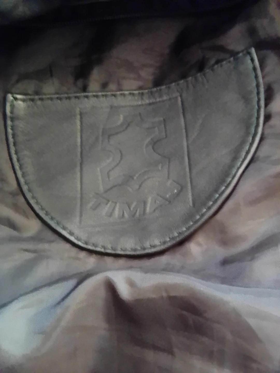 Dark green leather jacket - photo 3