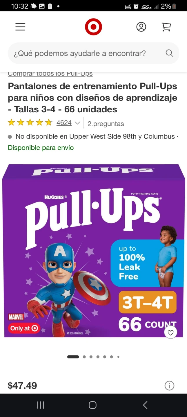Huggies Pull-Ups Potty Training Pants, Size 3T-4T, 66 Count