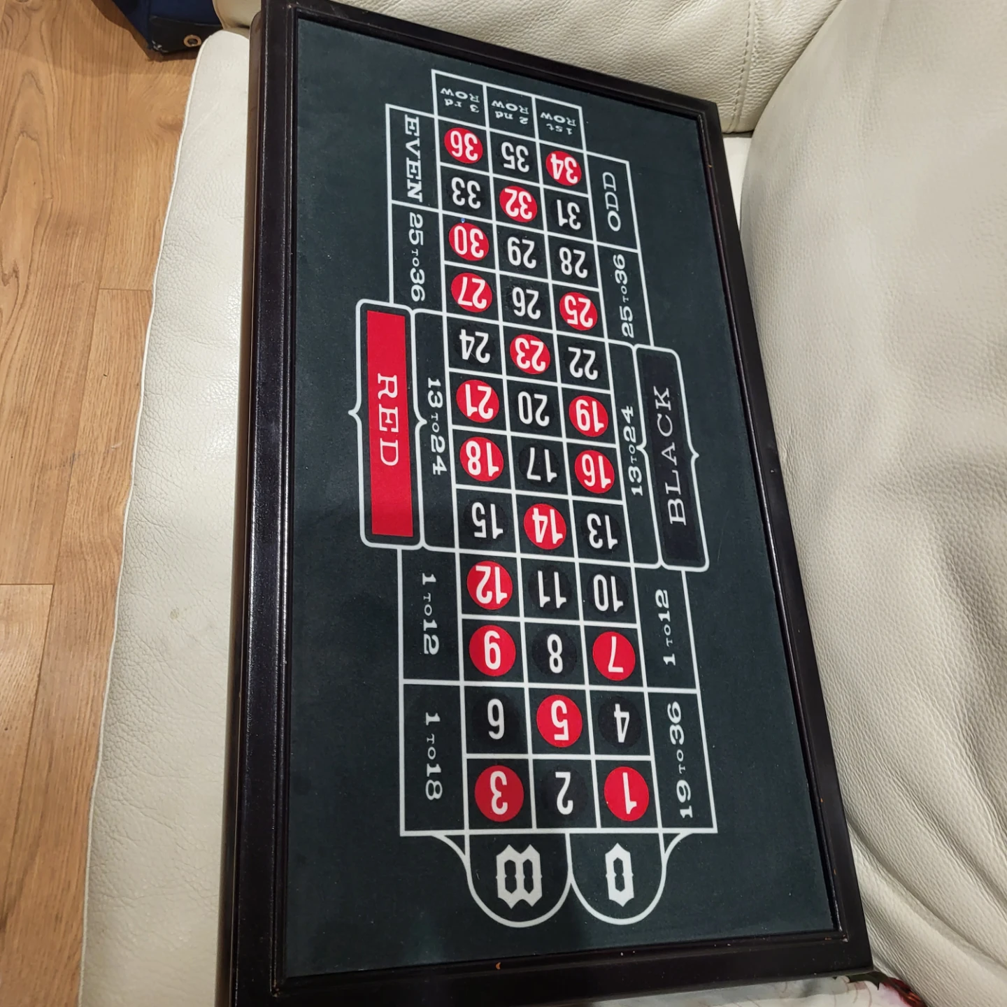 Round Gaming Table with Roulette Layout - photo 2
