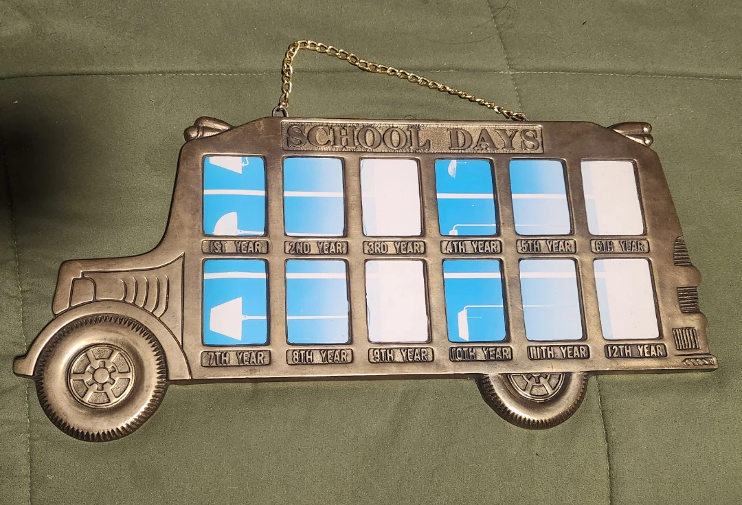 Solid Brass School Year Album Frame