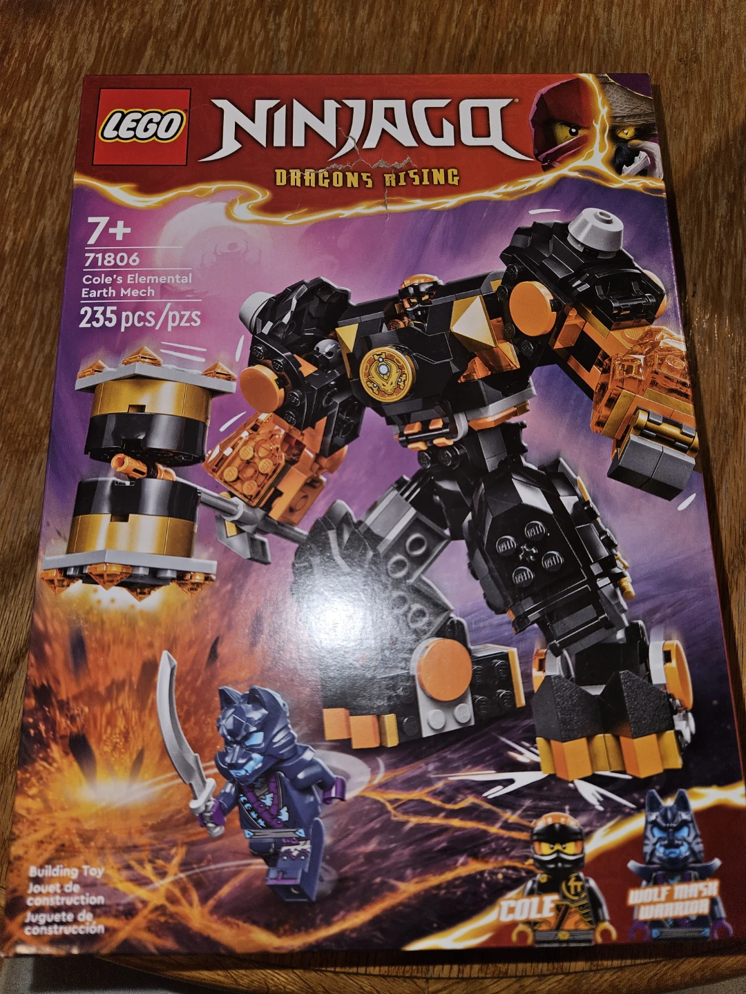 LEGO Ninjago Cole's Elemental Earth Mech (71806)