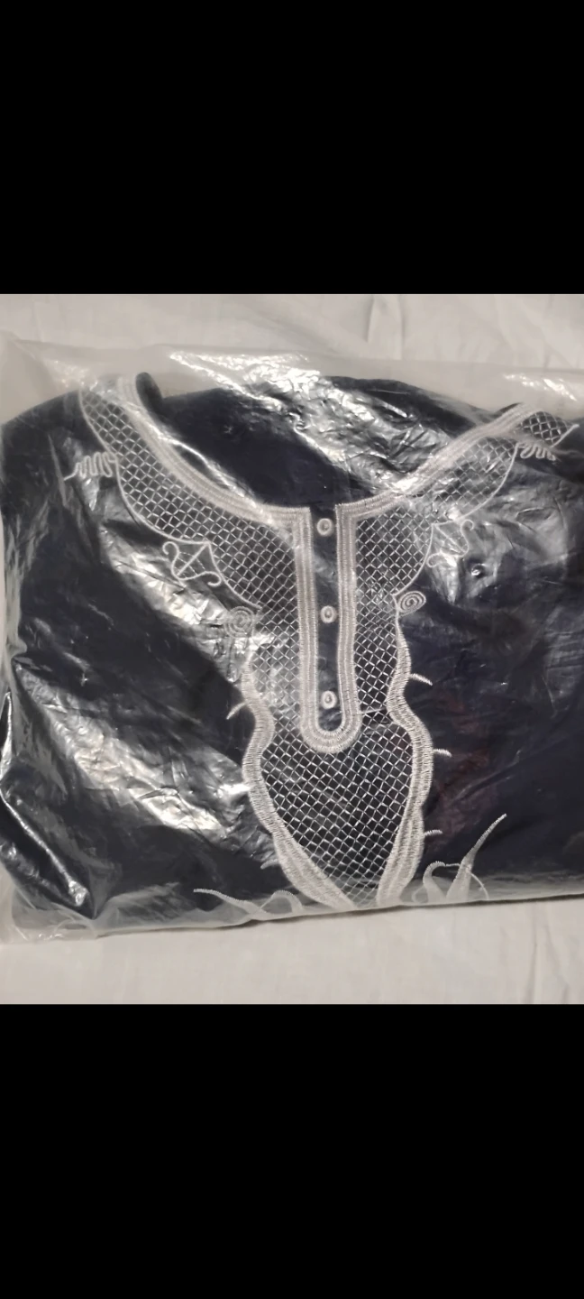 Men's Embroidered Dashiki Tunic and Pants Set - photo 4