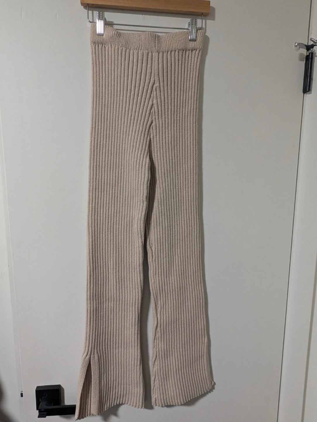 Ribbed Knit Flare Pants s-m - photo 2