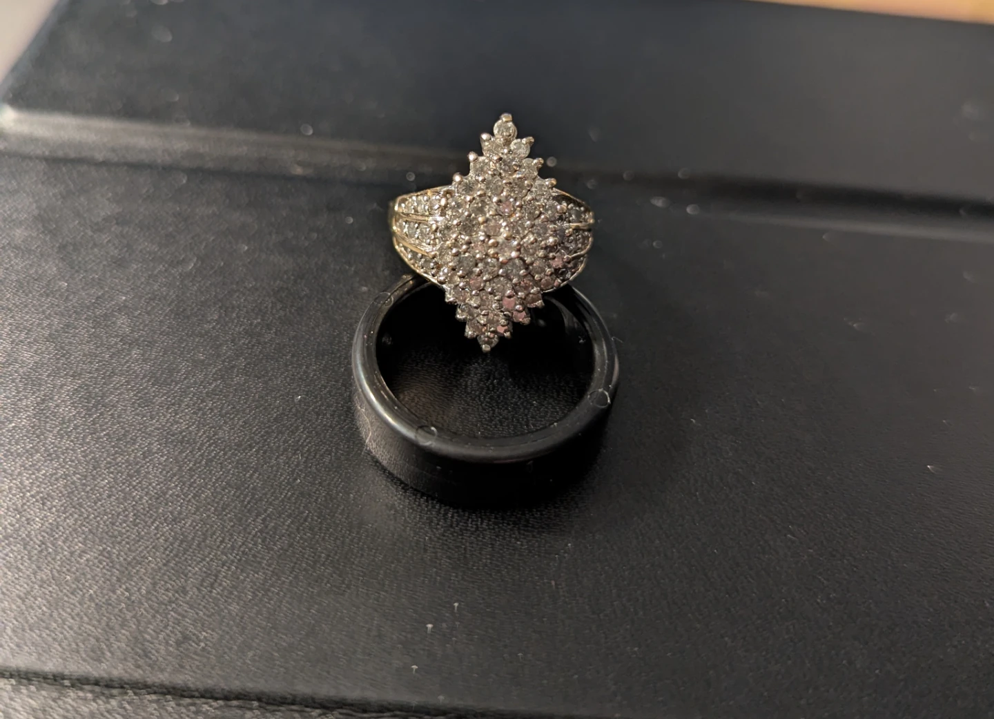 Diamond Cluster Cocktail Ring