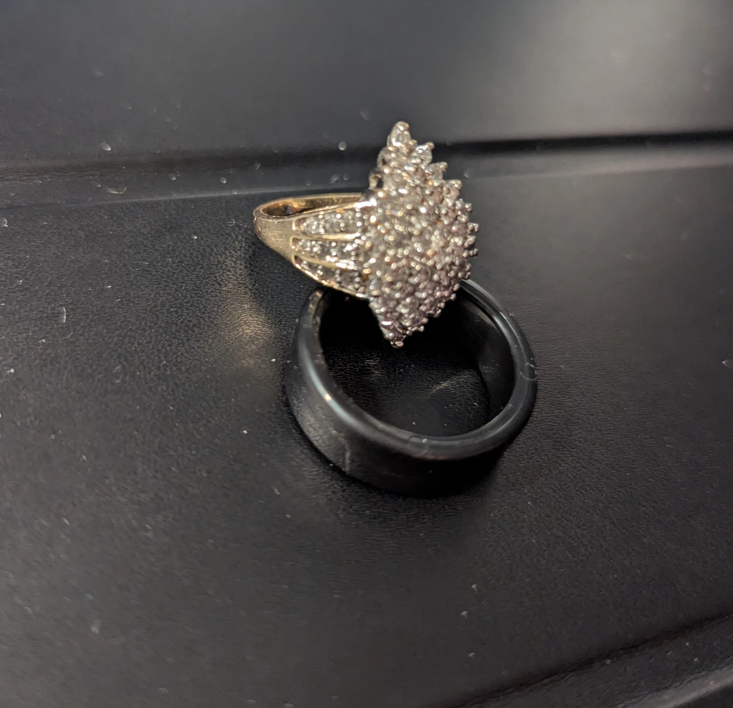 Diamond Cluster Cocktail Ring - photo 2