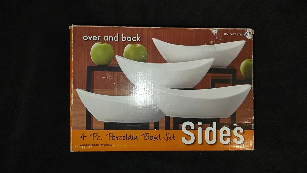 Over and Back 4 Pc Porcelain Bowl Set