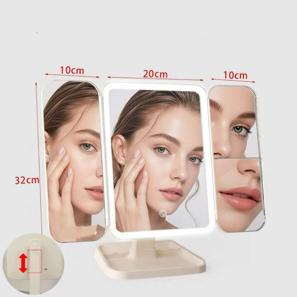Tri-Fold LED Makeup Mirror - photo 4