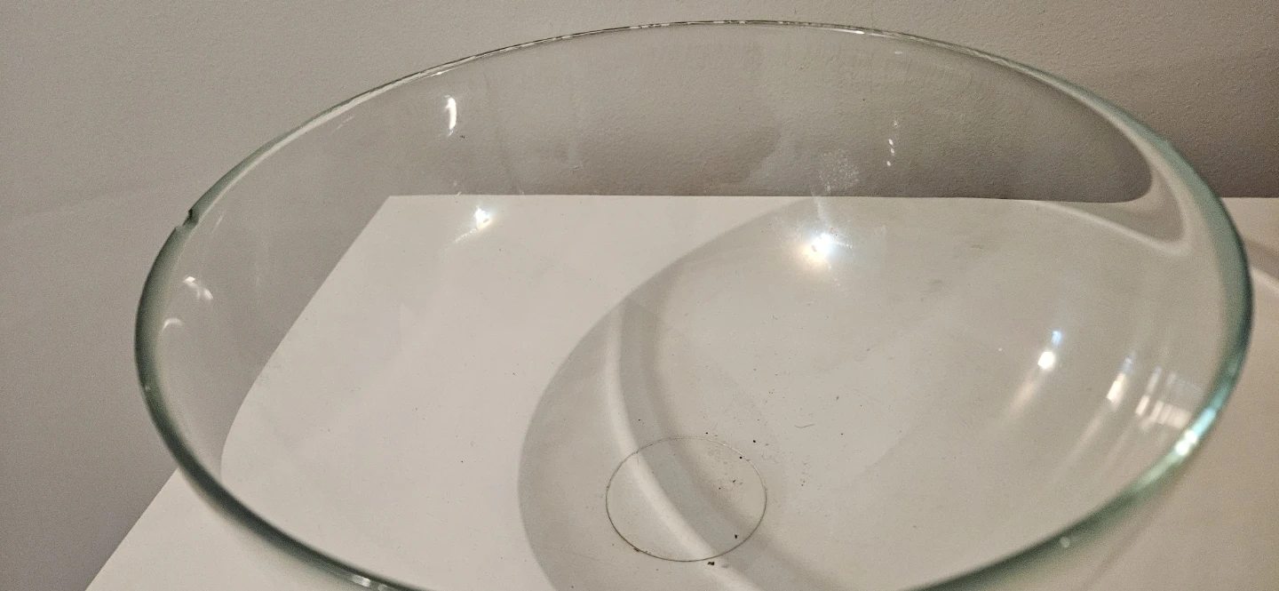 Clear Glass Bowl for salad or floral decoration - photo 3