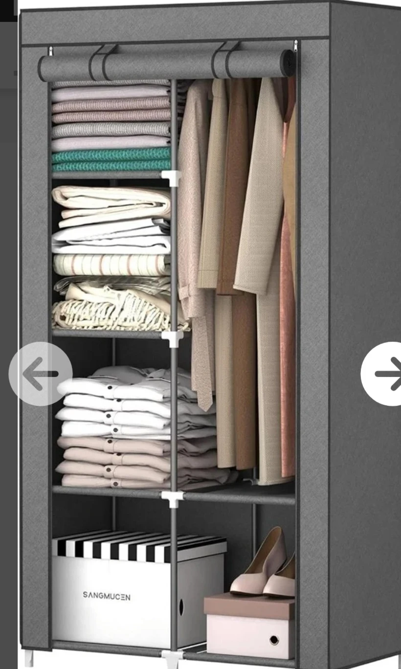SANGMUCEN 34.6" Wide Wardrobe
