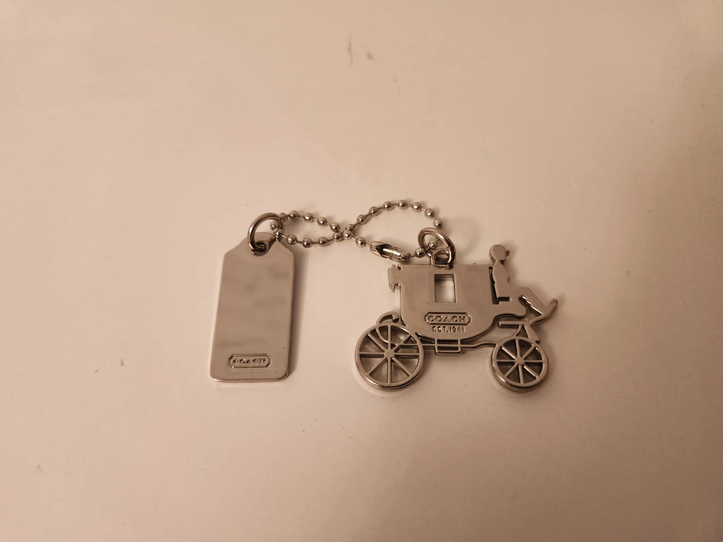 Coach Carriage Charm Fob Keychain - photo 2
