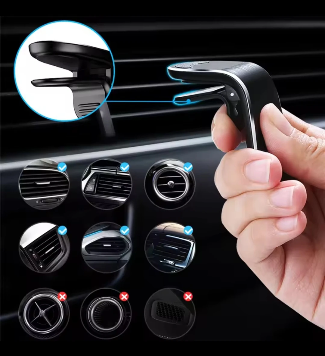 Magnetic Car Phone Mount - photo 3