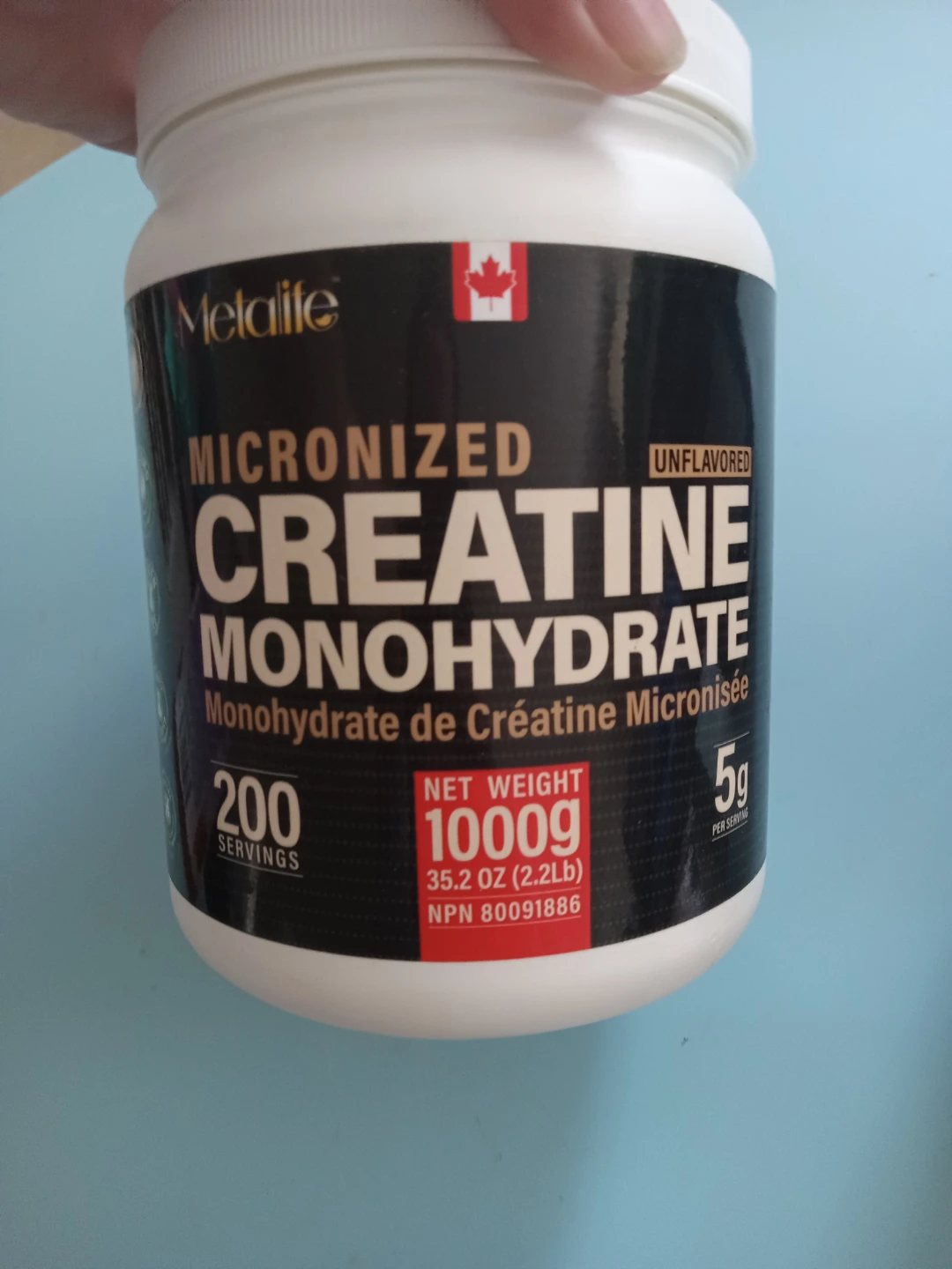 Metalife Micronized Creatine Monohydrate Unflavored 1000g