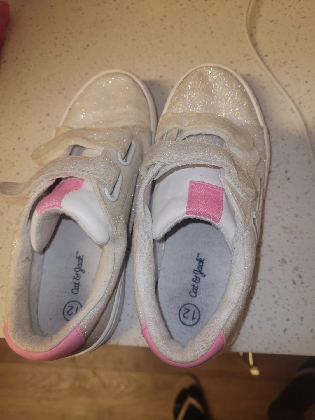Cat & Jack Glitter Shoes Size 12 Toddler