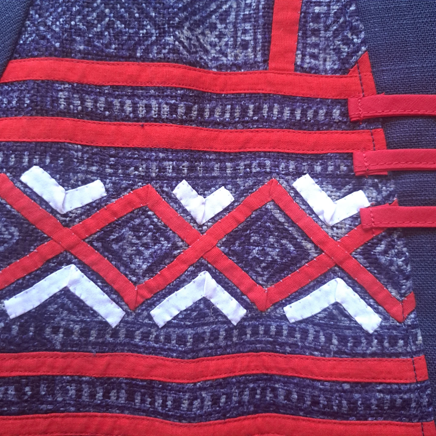 Hill Tribe Patchwork Embroidered Hemp Jacket - photo 3