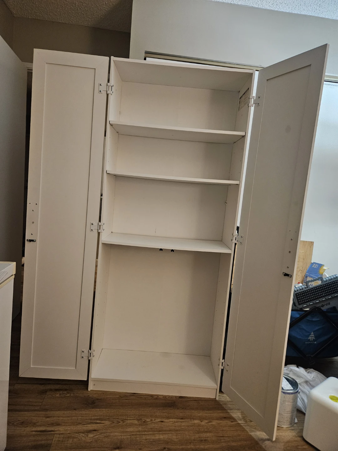 White Double Door Storage Cabinet - photo 2