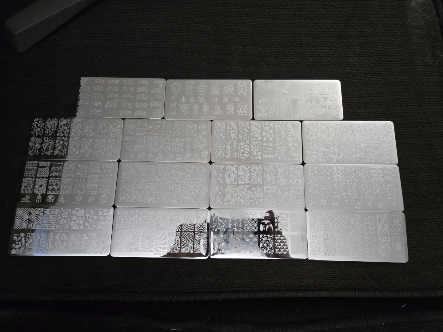 Set of 16 Nail Stamping Plates