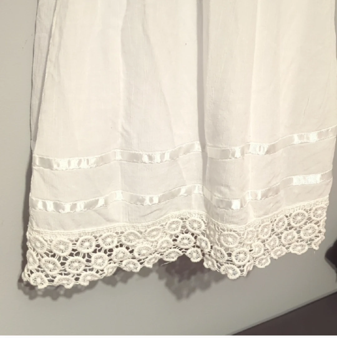 Dynamite White Strapless Crochet Trim Dress - photo 3