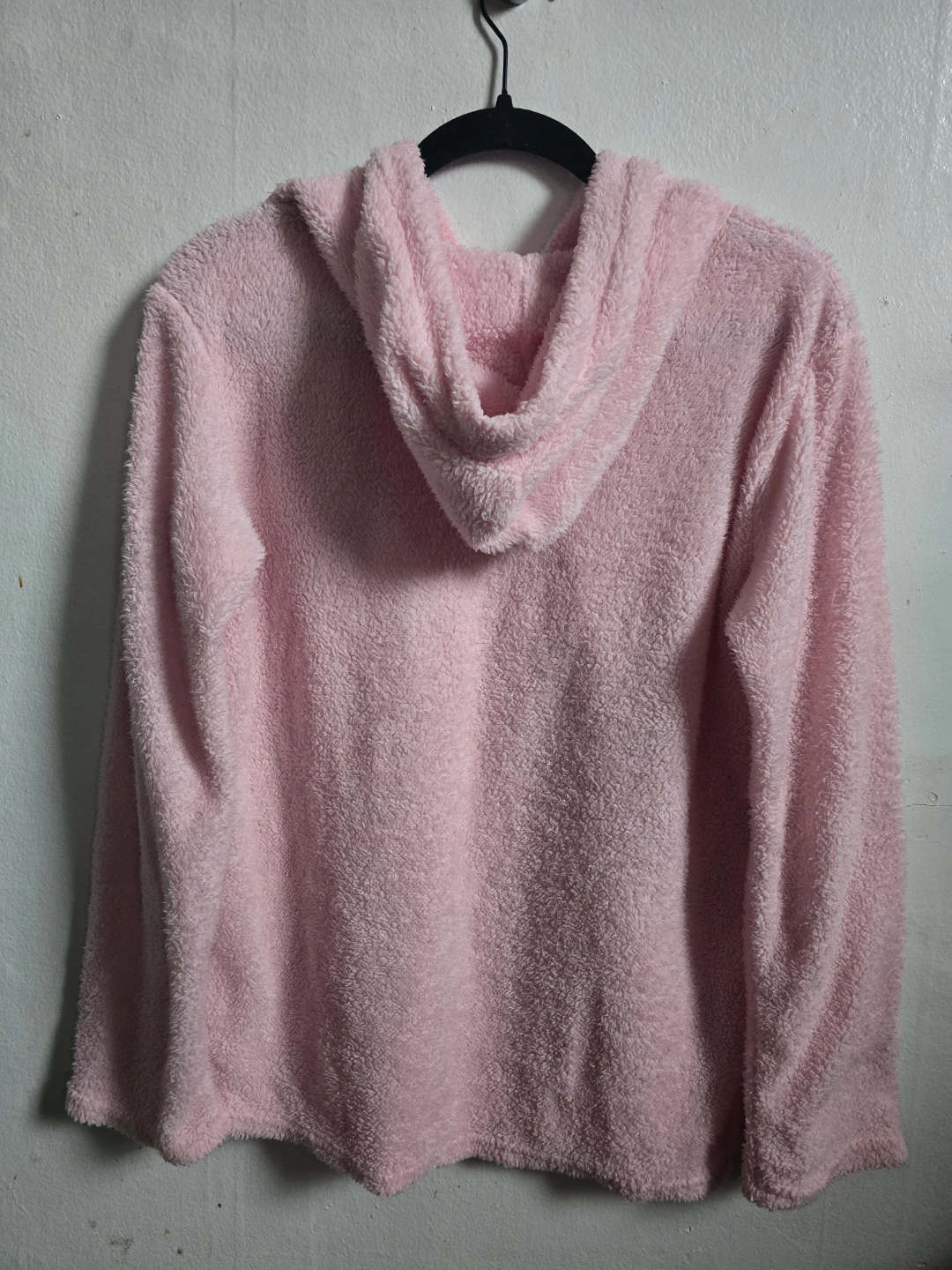 Pink Fuzzy Hooded Sweatshirt - photo 4
