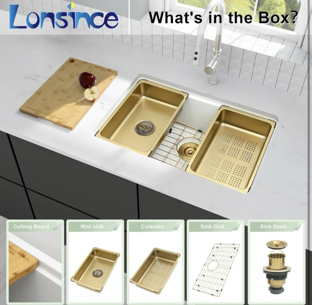 White Granite Kitchen Sink,Undermount Deep & Large 28x18” NEW - photo 3