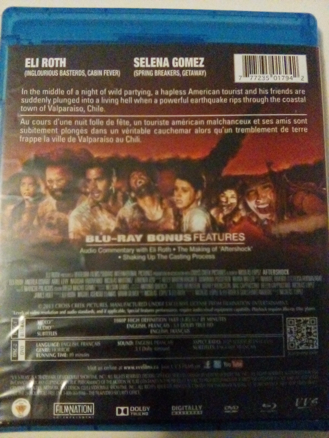 Eli Roth's Aftershock Blu-Ray + DVD Combo - photo 2
