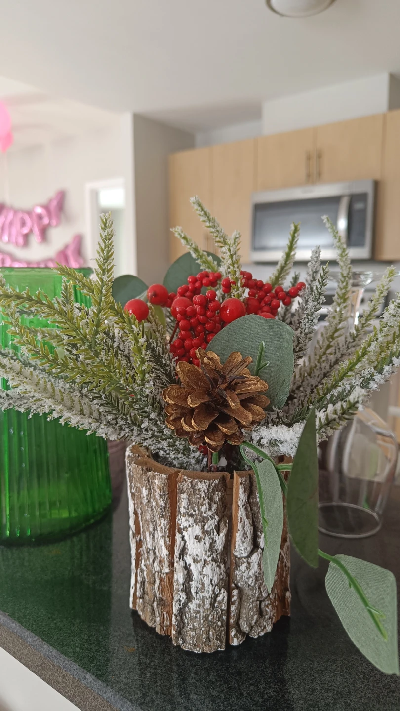Green glass vase - photo 2