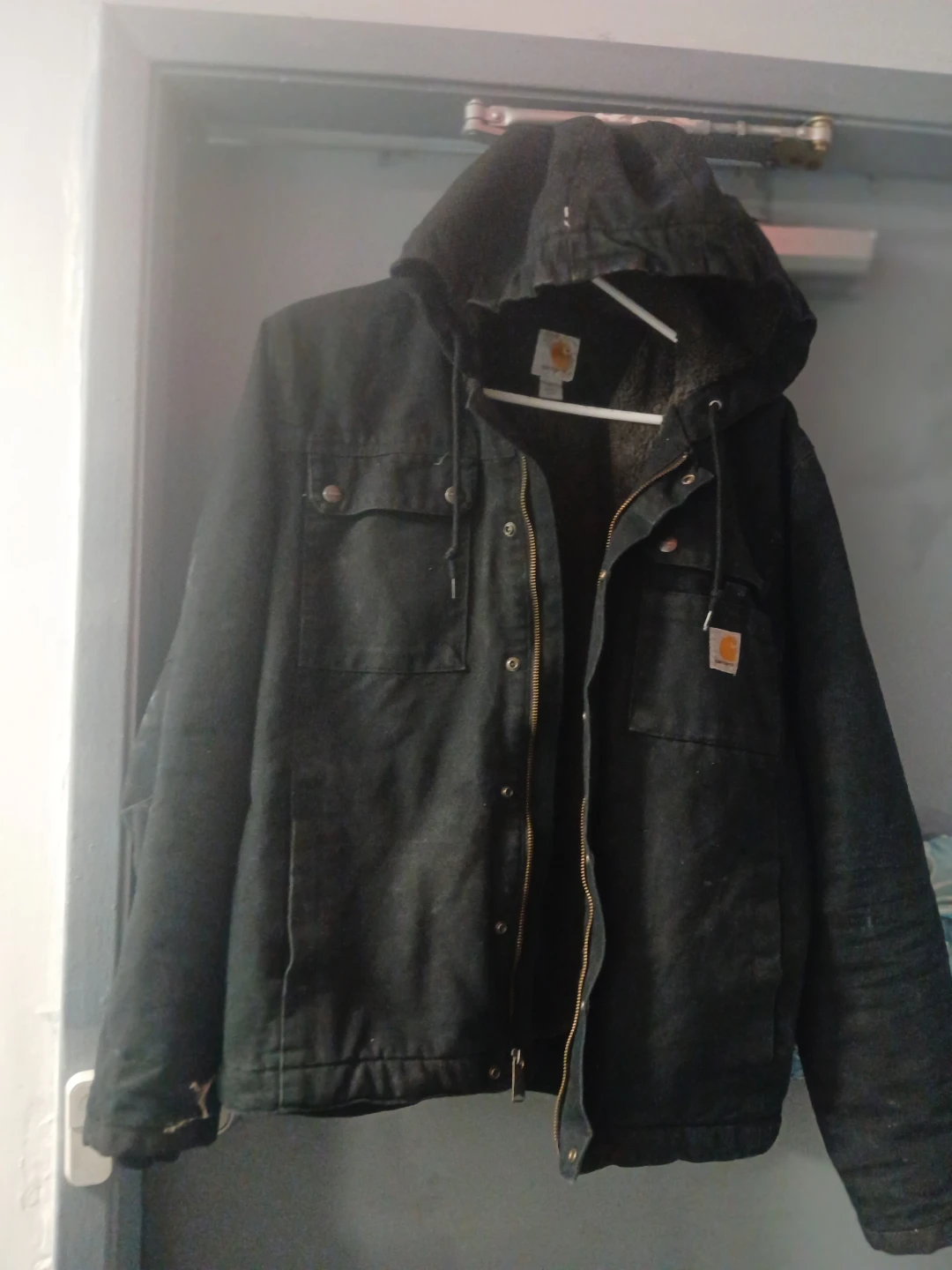 Carhartt Sherpa Lined Canvas Jacket Size S - photo 5