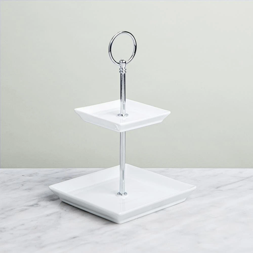 ENTERTAININGSTUFF Aurora 2-Tier Buffet Plate - photo 3