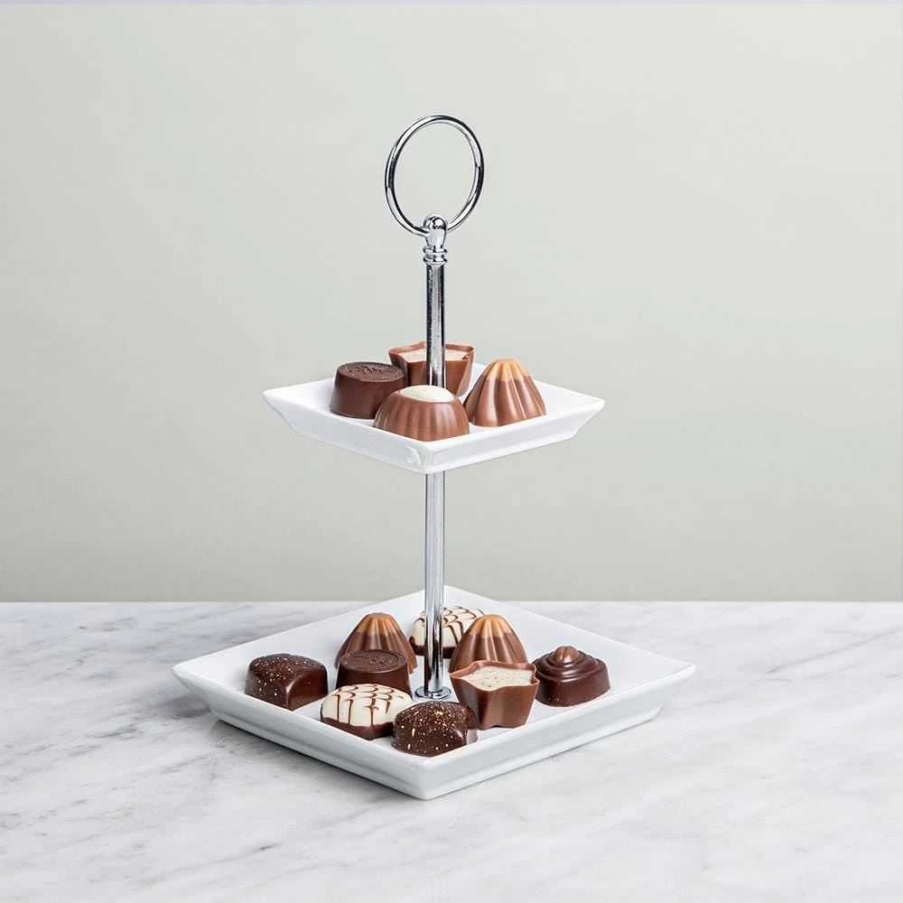 ENTERTAININGSTUFF Aurora 2-Tier Buffet Plate - photo 4