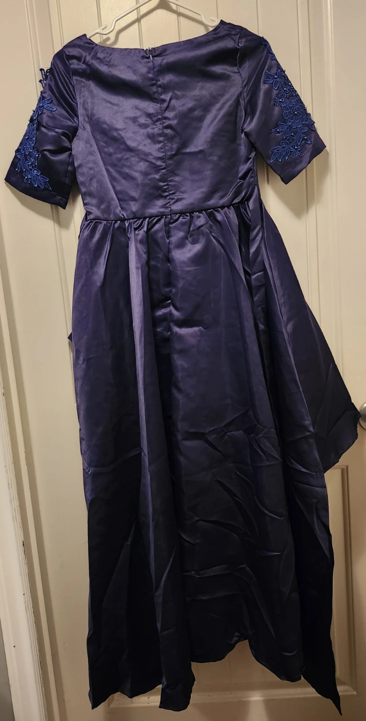 Ibtom Castle Girls Blue Lace Detail Dress - photo 3