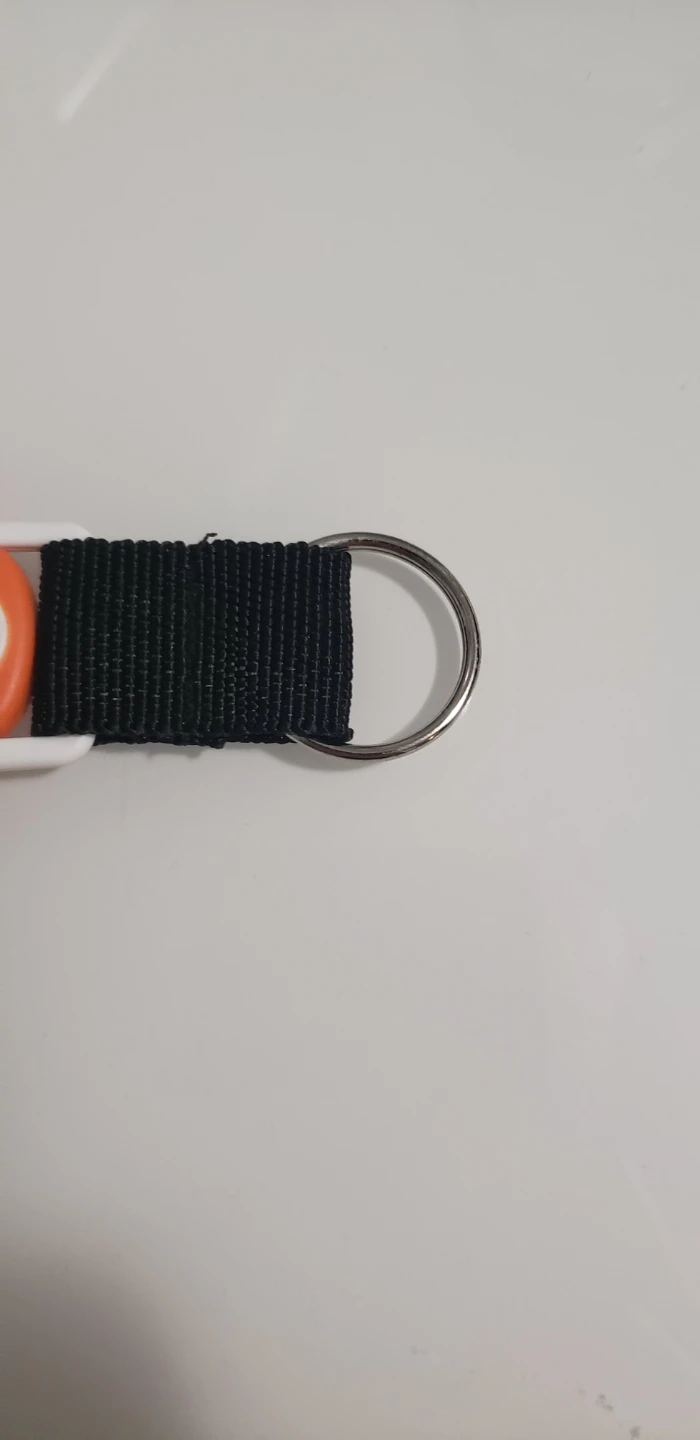 Orange and White Compass Keychain - photo 3