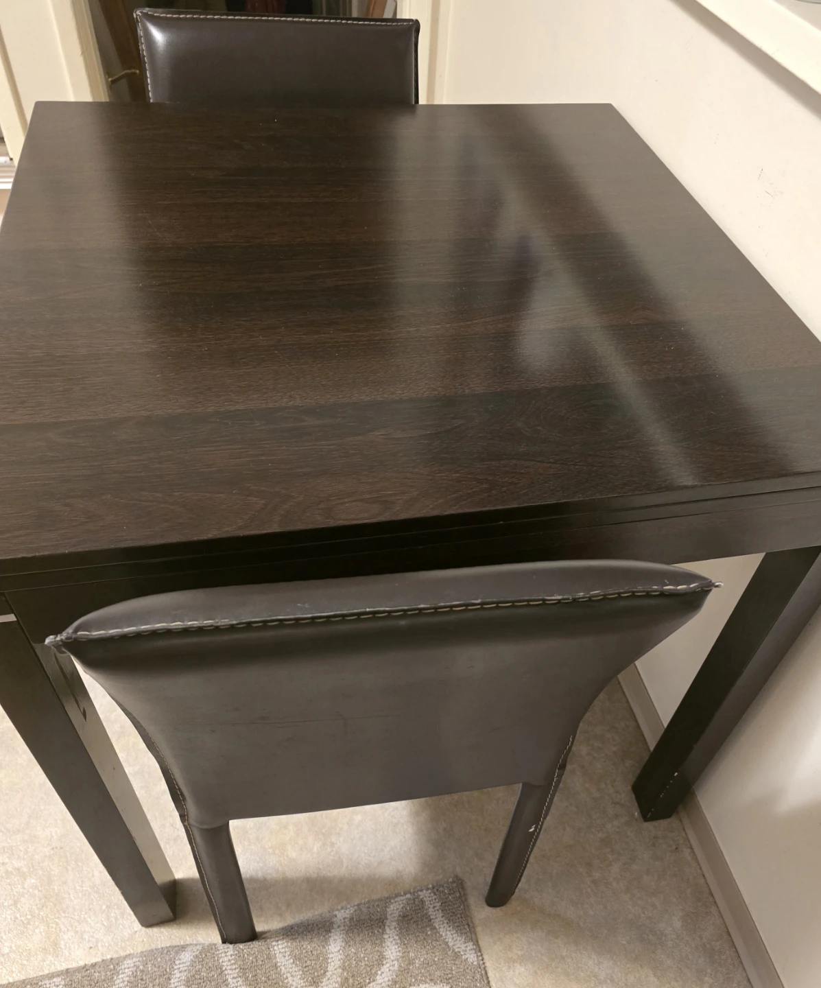 Dark Wood Dining Table