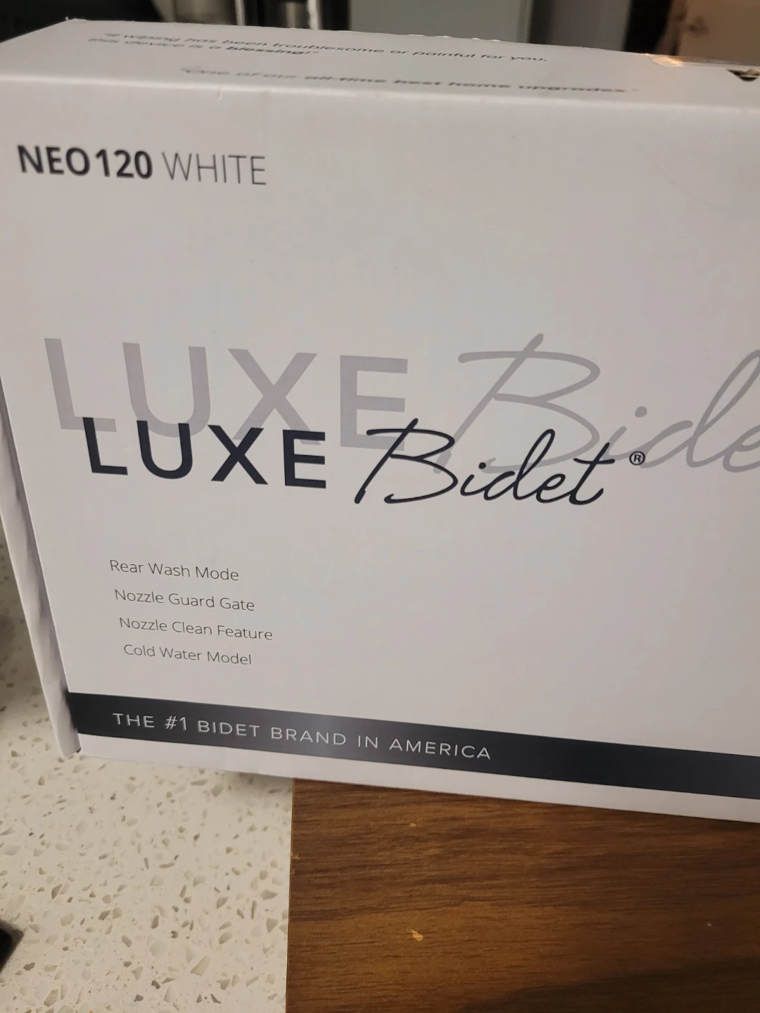 Luxe Bidet NEO120 White Cold Water Model