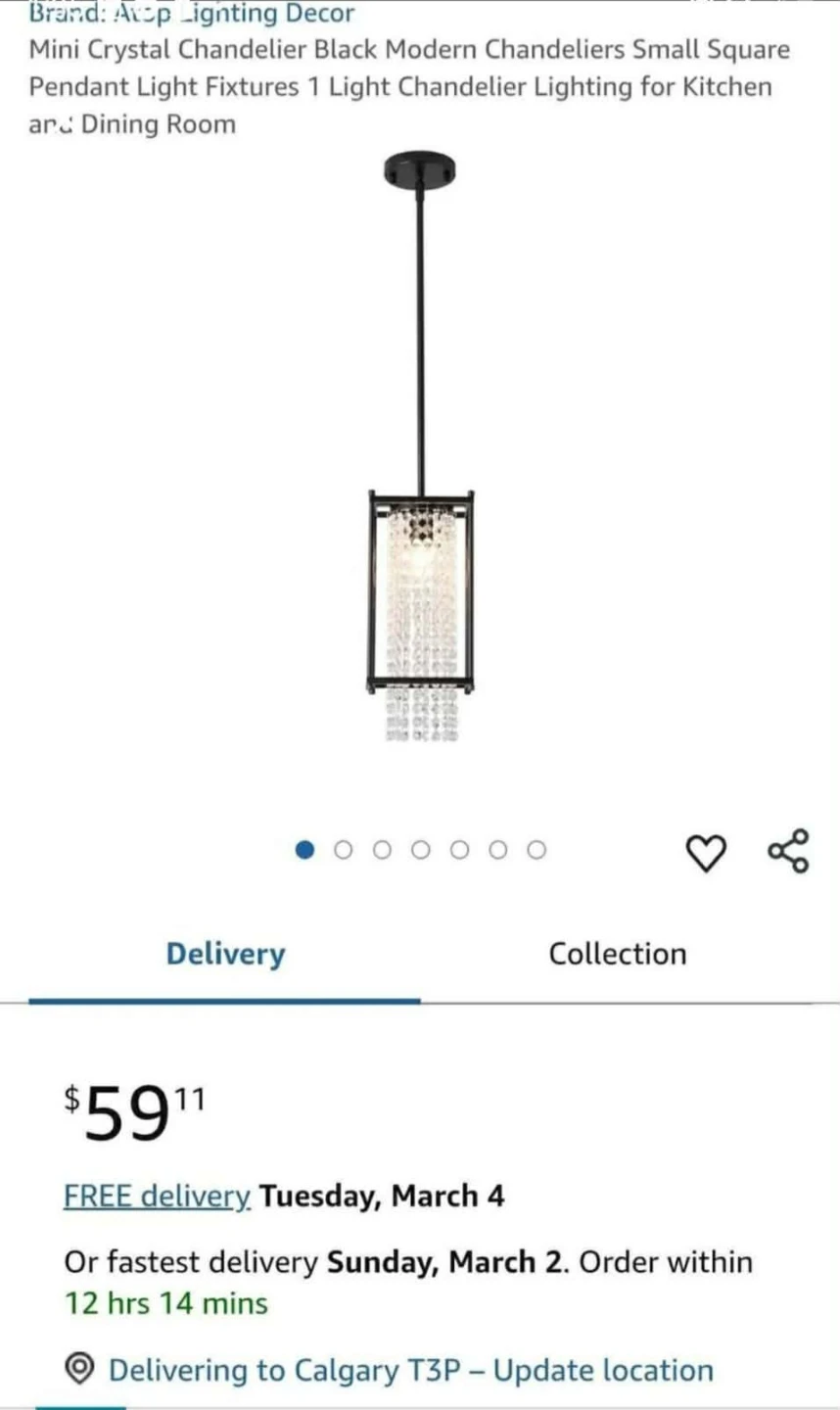 Brand: Atop Lighting Decor Mini Crystal Chandelier Black... - photo 2