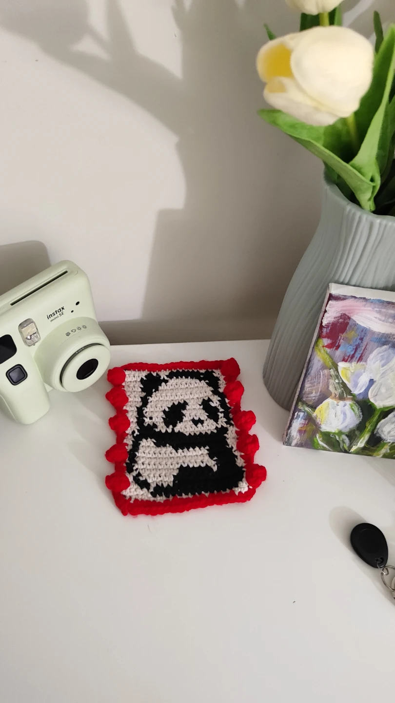Handmade Panda Crochet Decoration