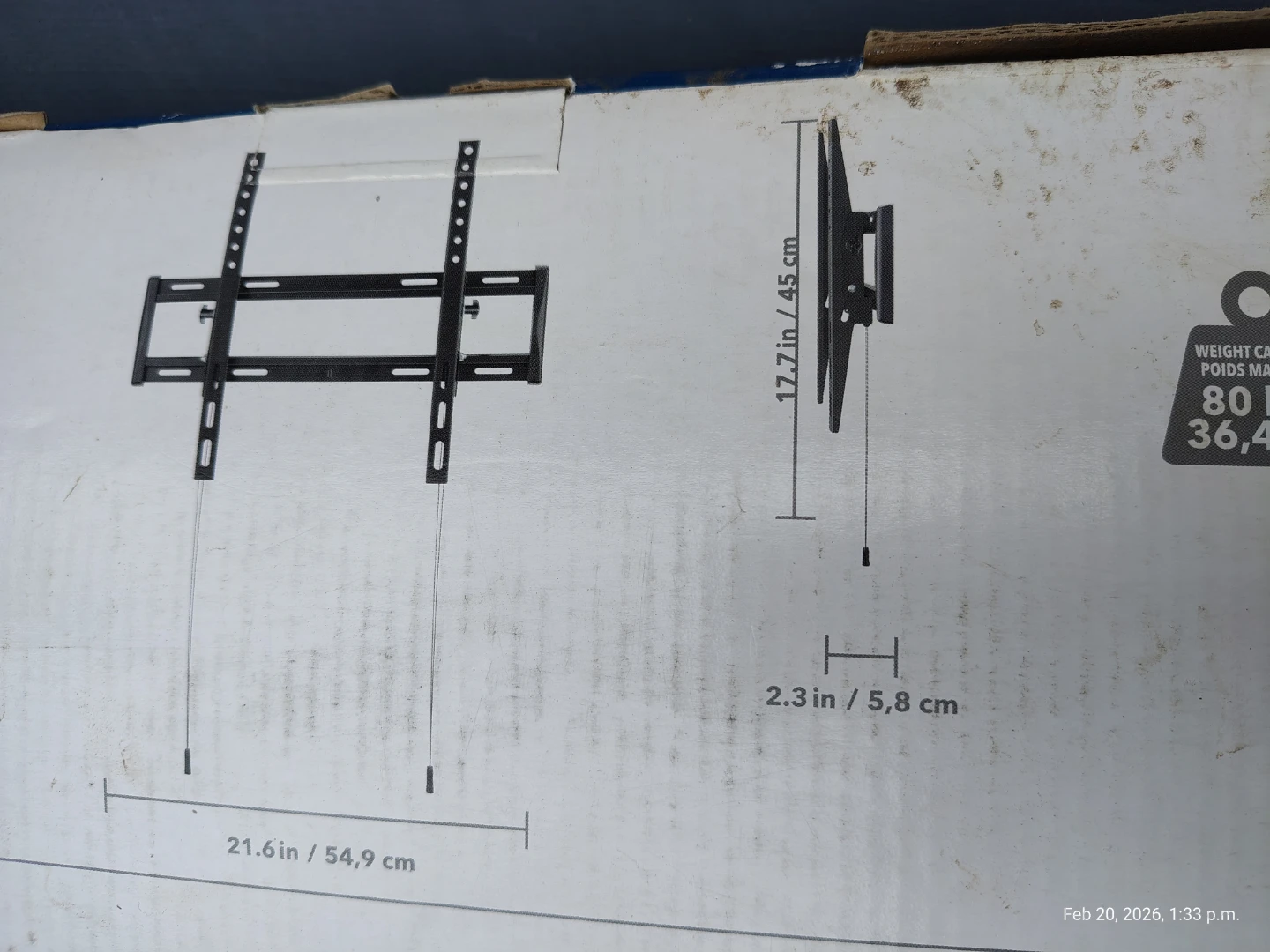 55 inch TV Wall Mount Tilting & Quick Release - photo 3
