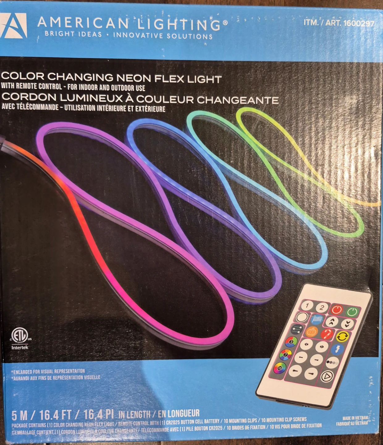 American Lighting Color Changing Neon Flex Light 5M/16.4FT
