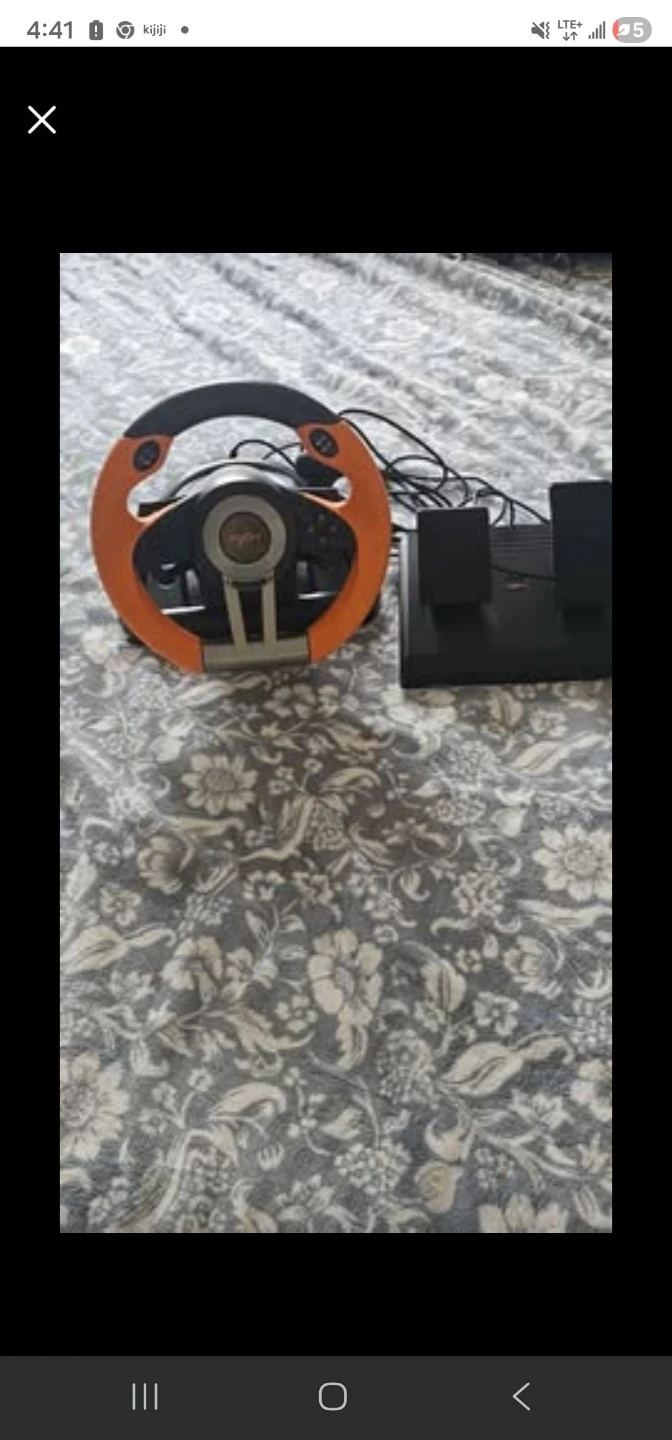 Gaming Steering Wheel and Pedals