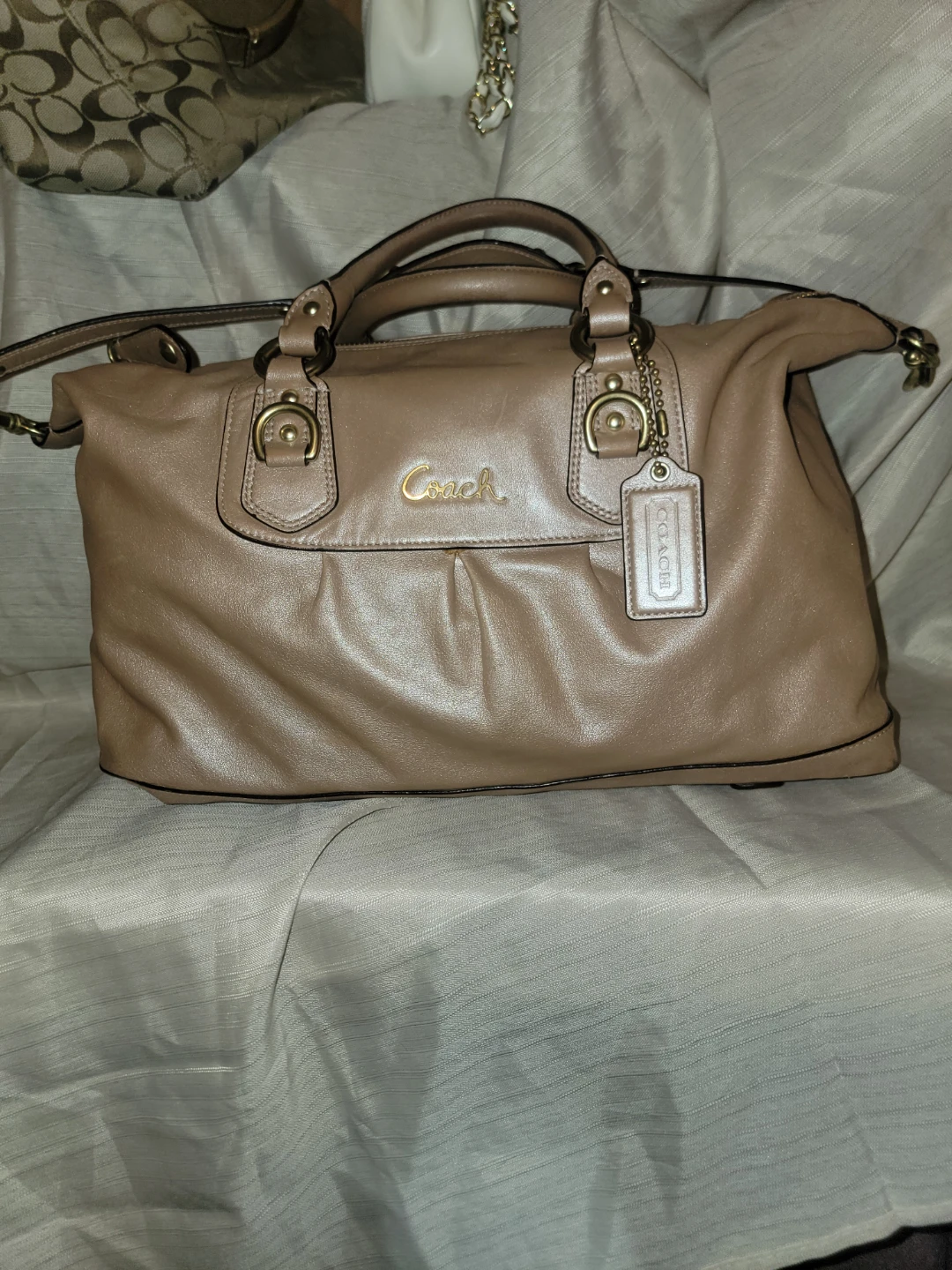 Coach Brown Leather Satchel Handbag