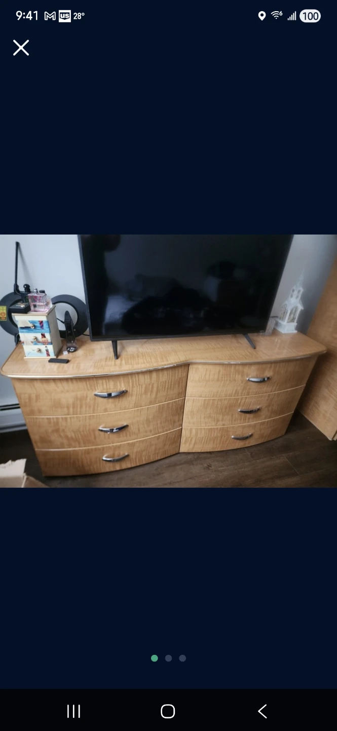 Mid-Century Modern Wood Dresser / Chest of Drawers nightstands