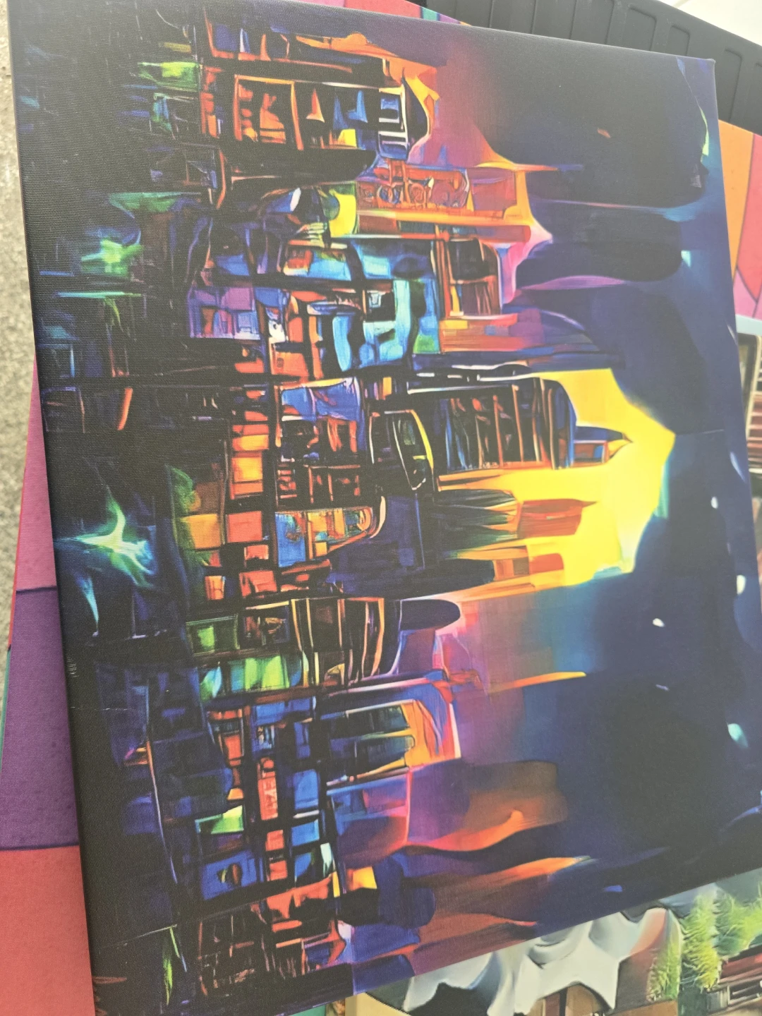 Abstract Cityscape Canvas Print