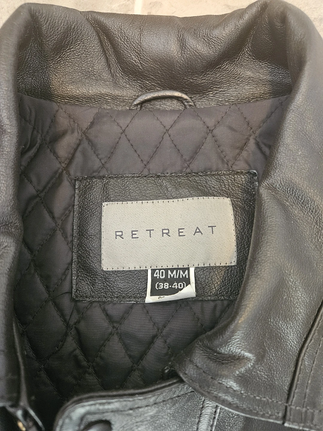 RETREAT Dark Brown Leather Jacket - Men's Medium 🥕 - photo 4