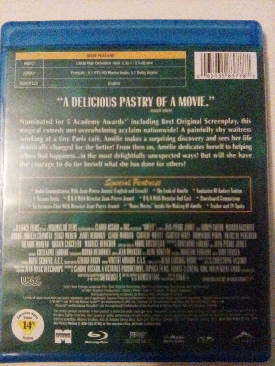 Amélie Blu-ray Movie - photo 2