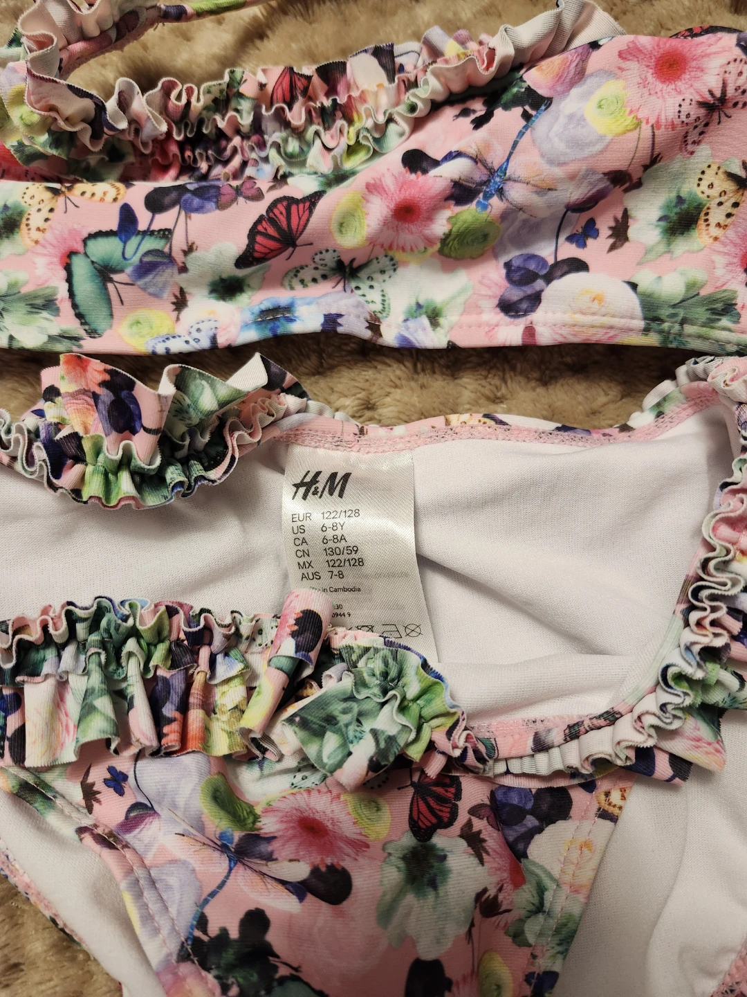 H&M Girls Swimsuit Set - size 6-8 yr - photo 2
