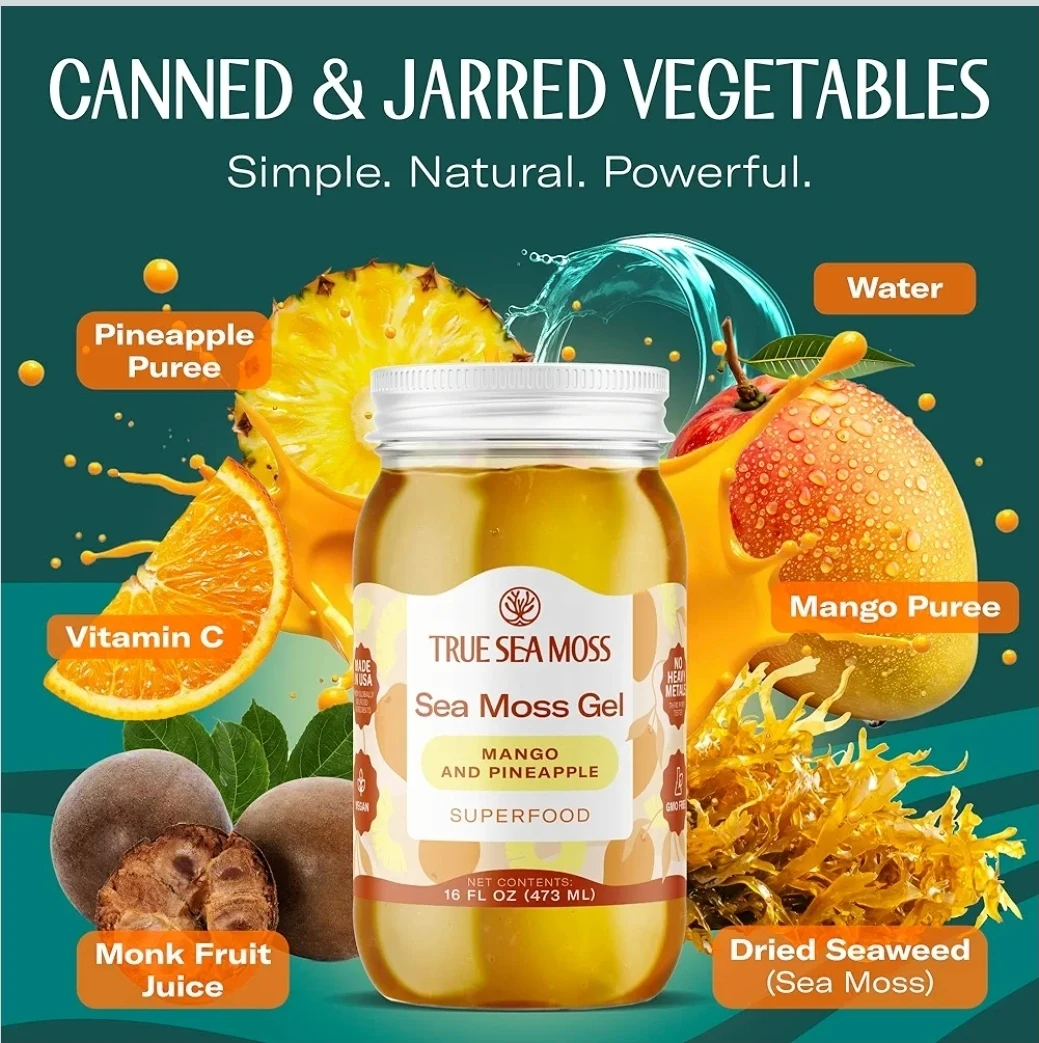 Sea Moss Gel - Mango & Pineapple Superfood - photo 3