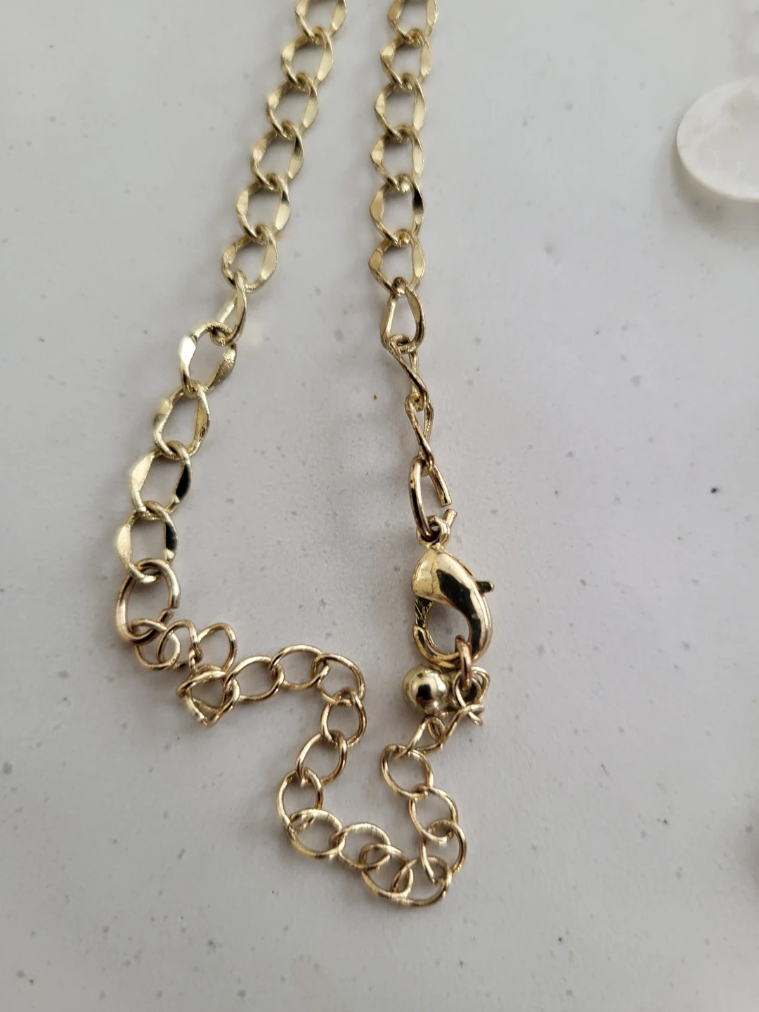Gold Tone Necklace with Shell Discs - photo 2