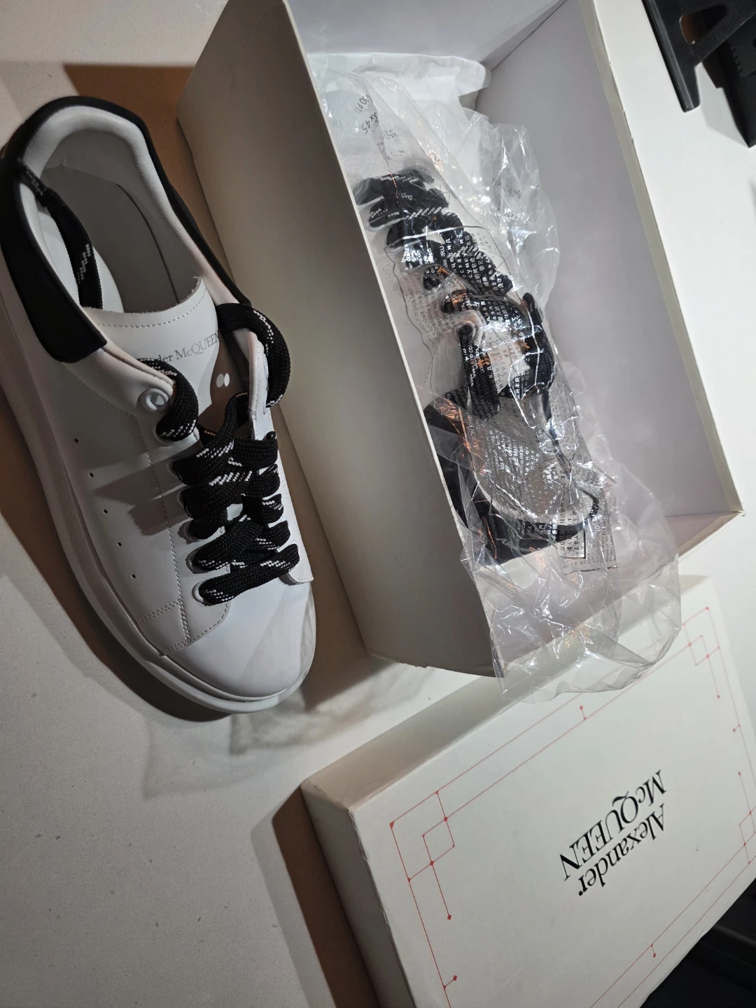 Alexander McQueen Oversized Sneaker White/Black