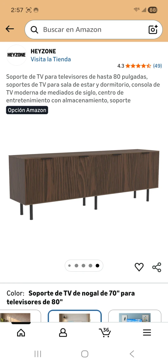 HEYZONE TV Stand for TVs up to 80 Inches - photo 4